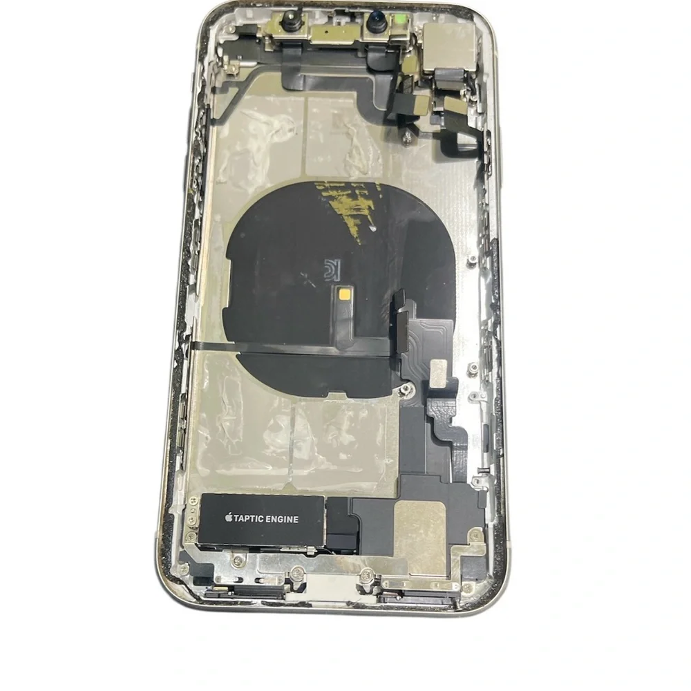 iPhoneXR Housing Back Replacement Rear Camera Silver W Small Parts OEM Grade AB